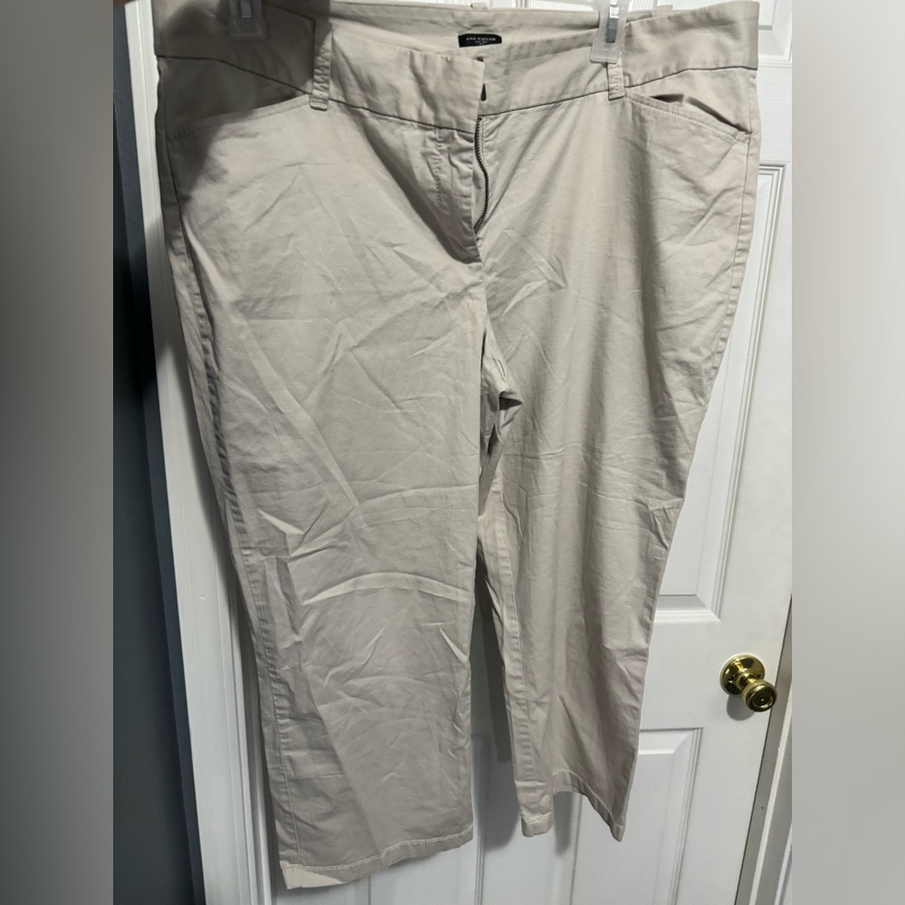 Ann Taylor size 18 khaki capris